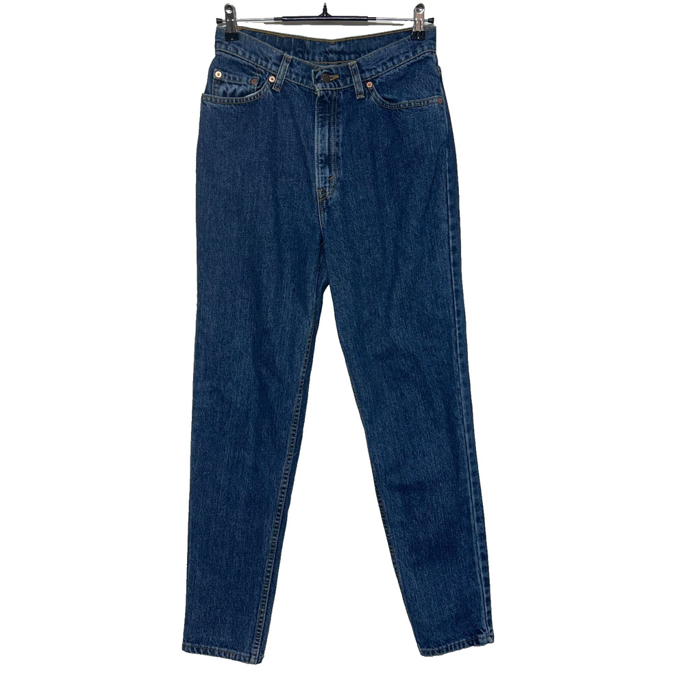 Vintage Levis 512 Jeans Junior Womens 11M Blue Actual 29X31 Hi Waisted Tapered‎